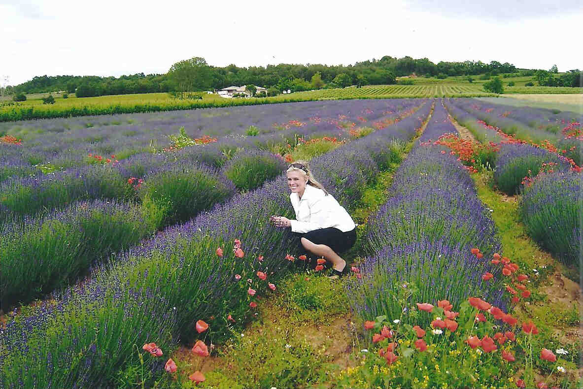 Provence France tour
                  Lavender field with guest.